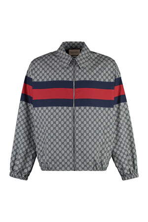 Zippered cotton jacket-0